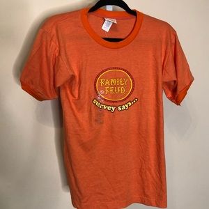 Family Feud Orange Ringer TShirt NWT (S)